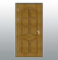 Solid Wooden Panel Door